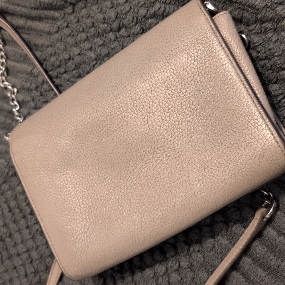 Tory Burch Britten Combo Cream Crossbody Bag with Silver Accents - Picture 5 of 5